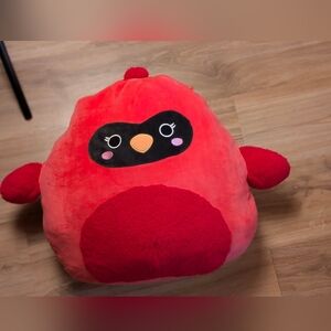 Squishmallows Official Kellytoy 16" Cazlan The Red Cardinal Bird Squishy